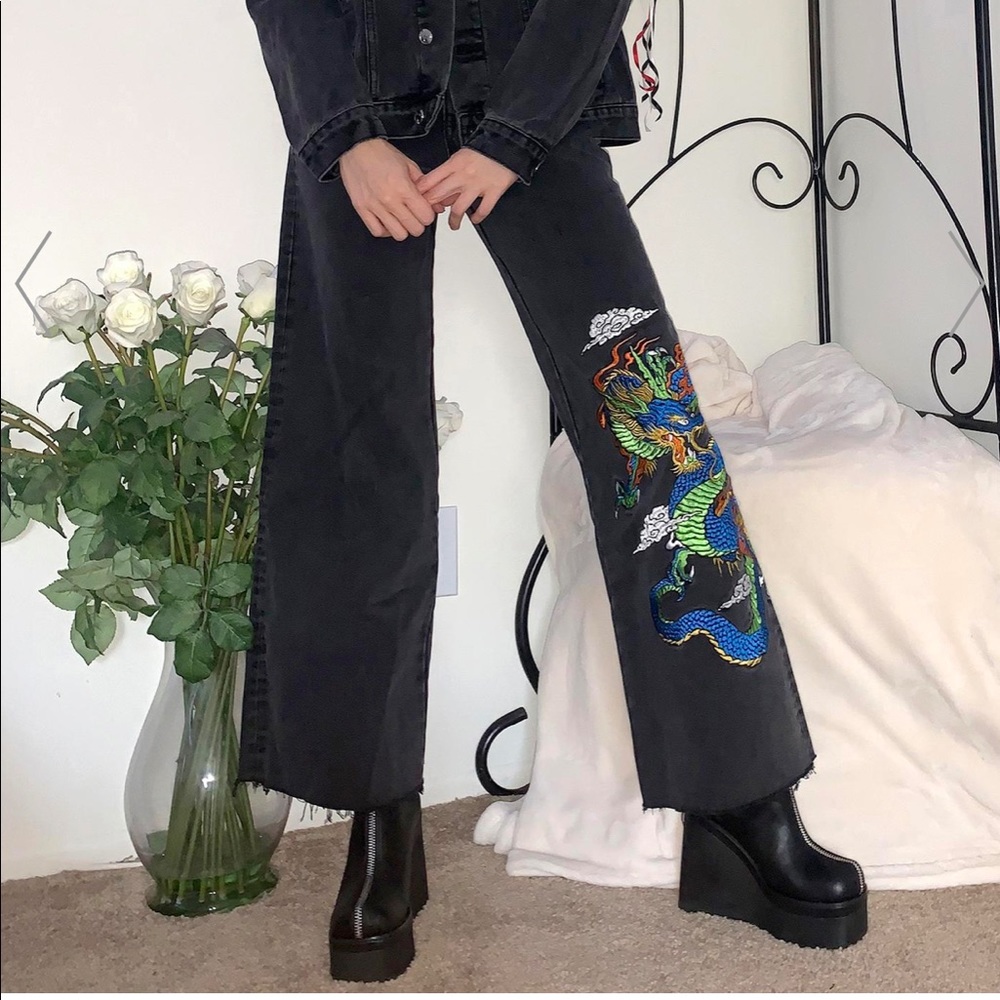 Current Mood Embroidery Jeans(see matching jacket)